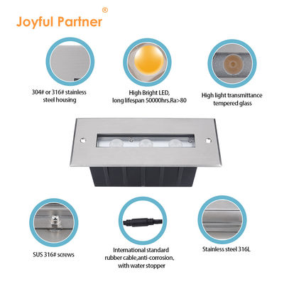 Lumière sous-marine linéaire en acier inoxydable 316L LED