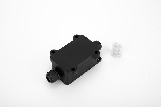Connecteur rapide IP68 noir 24A 450VAC boîte de jonction étanche 2 broches