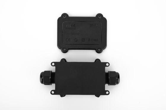 Boîte de raccordement de câble imperméable H type 3 voie en plastique noir