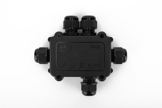 IP68 Boîte de jonction étanche à l'eau pour câbles en nylon extérieurs électriques Boîte de connecteur en plastique 2/3/4/5/6 voies