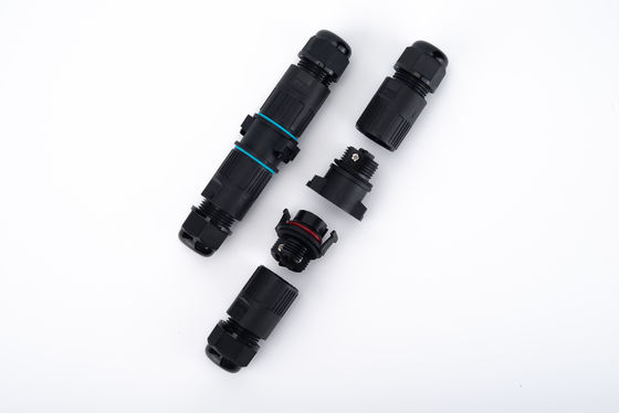 M19 3 broches électrique IP68 Connecteur rapide 2 voies connecteur de câble extérieur
