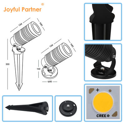 14W LED IP65 Lumière de pelouse de chemin de paysage réglable à l'extérieur