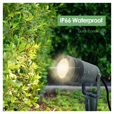 IP65 Lumière de paysage LED 10W 2700k 3000k Lampe architecturale Fecade Éclairage de jardin avec base ou point