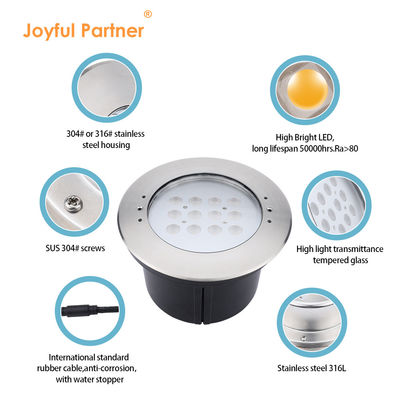 Lumières de piscine submersibles Fabrique Direct IP68 316 en acier inoxydable enfoncé 20W/40W