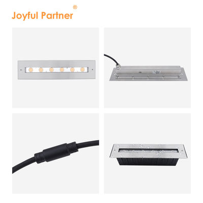 Nouveau rectangle faisceau asymétrique lumineux IP68 SS316L lumière sous-marine LED lumière submersible