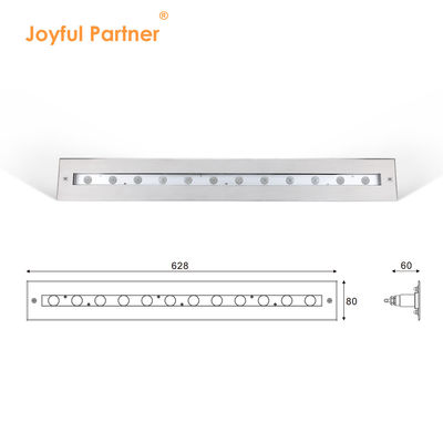 Faisceau asymétrique lumineux rectangulaire de haute qualité IP68 SS316L Lumière sous-marine Lumière de piscine LED
