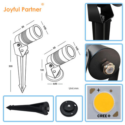 IP65 Lumière LED en aluminium pour jardin Lumières à pointes COB LED éclairer votre paysage extérieur
