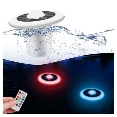 IP68 Écran de température à distance à charge résistant à l'eau RGB Solar Floating Pool Lights For Swimming Pool Party