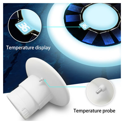 Lumière solaire LED flottante pour piscines résistante à l'eau et sans fil
