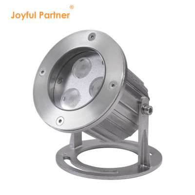 IP68 Étanche en acier inoxydable 316 3x2W LED Lumières sous-marines pour étang avec base de montage