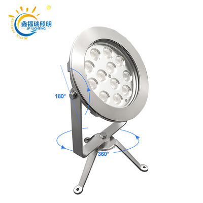 Certification CE ROHS DC 24V IP68 fournisseur d'usine 12X1W LED mono couleur submersible basse tension étang lumières