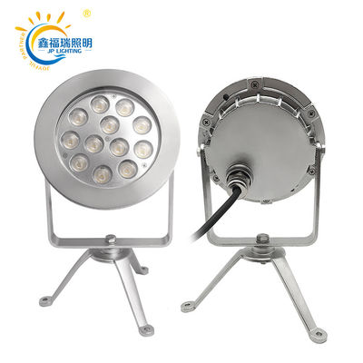 Certification CE ROHS DC 24V IP68 fournisseur d'usine 12X1W LED mono couleur submersible basse tension étang lumières