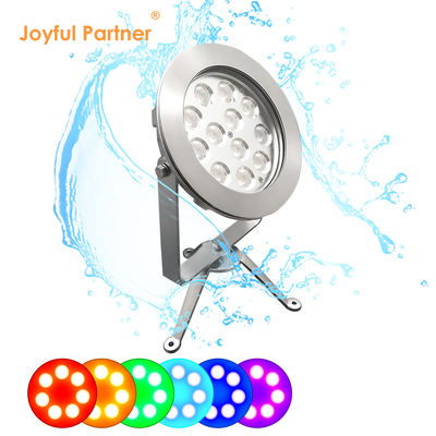 2024 Les plus récentes 12x4W RGBW 3in1 48W DMX contrôle en acier inoxydable IP68 12V lumières LED submersibles