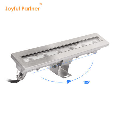 L'alimentation directe de l'usine IP 68 Voltage d'entrée 24VDC 6X1W LED Angle de faisceau monocouleur 8 degrés