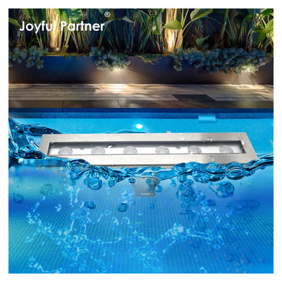 L'alimentation directe de l'usine IP 68 Voltage d'entrée 24VDC 6X1W LED Angle de faisceau monocouleur 8 degrés