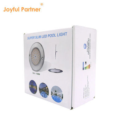 6W SMD 2835 Lampes de piscine à LED IP68 étanche Blanc / chaud Blanc 316 Couverture en acier inoxydable