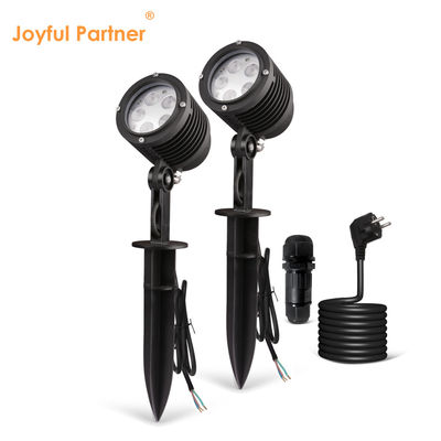 5W de poudre extérieure de revêtement de logement Led unique de couleur en plastique Spike DC24V jardin de paysage projecteurs pour les arbres