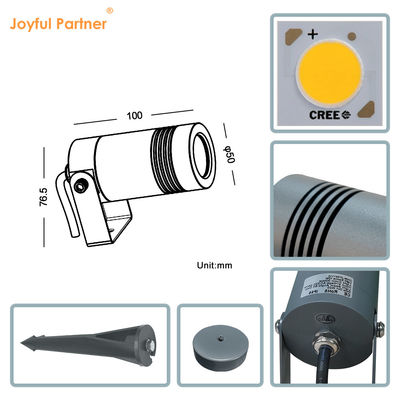 2024 nouveau corps en aluminium IP66 imperméable à l'eau basse tension 6W CREE COB 12V LED