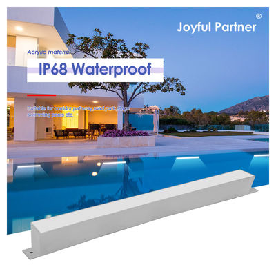 Éclairage de piscine linéaire IP68 extérieur DC24V 316 en acier inoxydable LED lampe à barres linéaire blanc froid