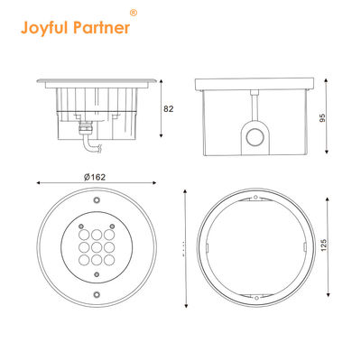Éclairage extérieur LED IP67 entièrement personnalisé Dispersé verre trempé DC24V Pour les sentiers de jardin