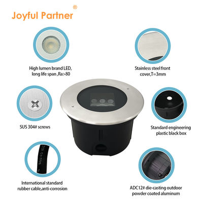 Éclairage extérieur LED IP67 entièrement personnalisé Dispersé verre trempé DC24V Pour les sentiers de jardin