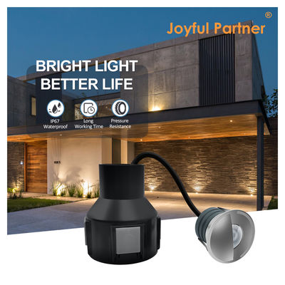 1W 2W DC 12/24V IP67 imperméable à l'eau couverture faciale en aluminium Résine remplie de lumière souterraine