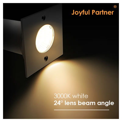 DC AC COB Led Aluminium Forme carrée 304ss Couverture avant LED Lumière au sol pour jardin