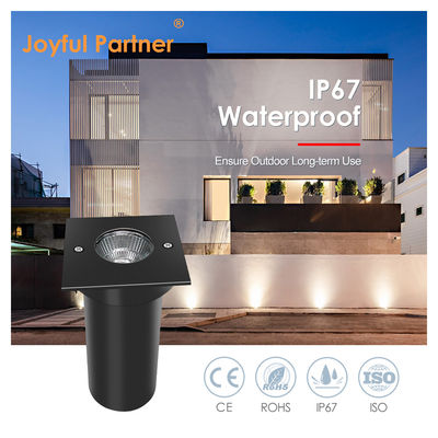 DC AC COB Led Aluminium Forme carrée 304ss Couverture avant LED Lumière au sol pour jardin
