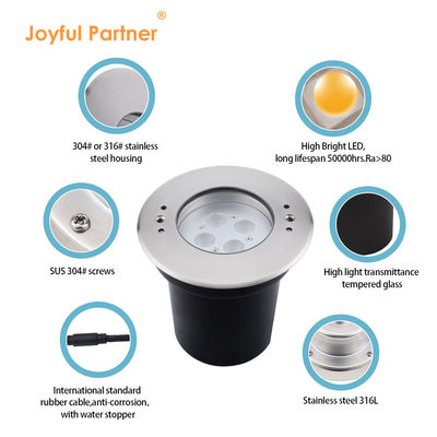 Lumières de piscine sous-marine LED 4W 8W 12W 24VDC IP68 étanche en acier inoxydable 316 RGB 3in1 pour piscines