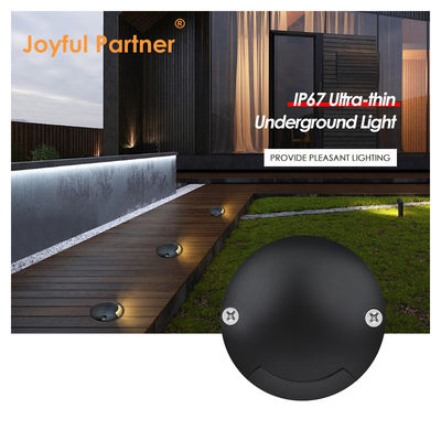 Une vue de côté enterré Mini LED ultra-mince lumière souterraine IP67 imperméable à l'eau pour le chemin