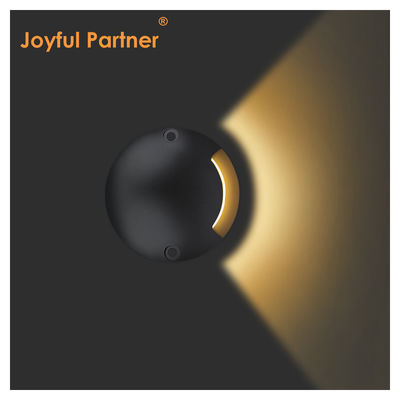 Lampe enterrée encastrée pour marche, vue latérale, 12 24 Volts, émission latérale, DIA 70MM, pour cheminement