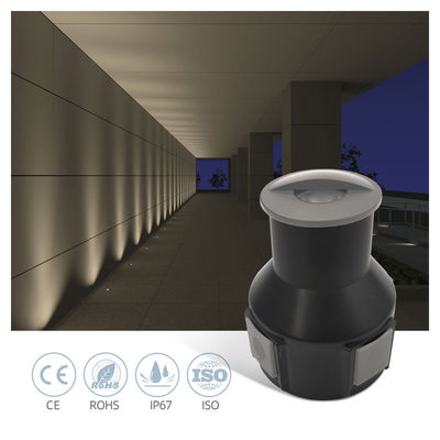3W LED IP67 imperméable à l'eau 24V Blanc chaud sous-sol enfoui lumières pour le paysage extérieur