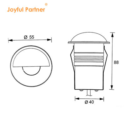 Lumières souterraines enterrées 3W imperméable à l'eau 24V blanc chaud Pour le paysage extérieur