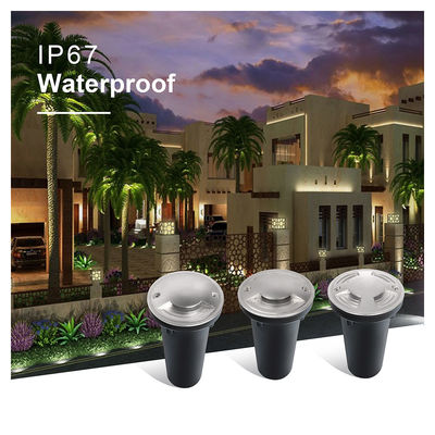 Un Deux Quatre Façons Facile à assembler étanche à l'eau 220V CREE COB LED IP67 LED Mini jardin éclairage souterrain