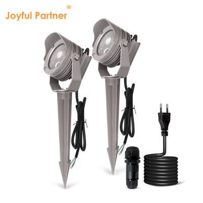 3W 6W RGB IP67 imperméable à l'eau DC12V 24V Réflecteur optique LED Plastic Spike Spot Light Pour les arbres de jardin