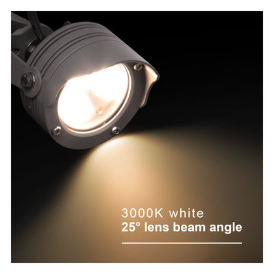 3W 6W RGB IP67 imperméable à l'eau DC12V 24V Réflecteur optique LED Plastic Spike Spot Light Pour les arbres de jardin