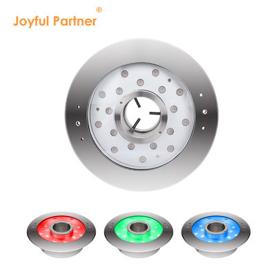 Joyeux partenaire 6W 9W 12W 18W 24V DMX contrôle en acier inoxydable IP68 sous-marine RGB lumières de fontaine