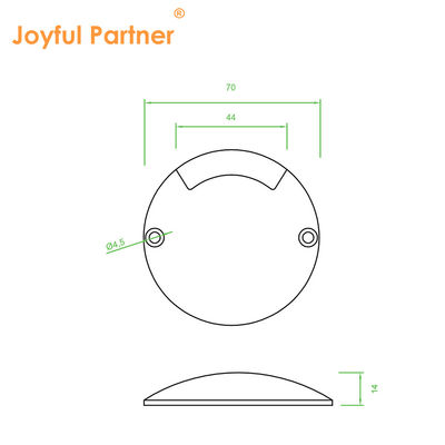 IP67 Lumière de pont sous terre Mini Petite taille 1W Matériau en aluminium DC24V Pour jardin de parc à thème