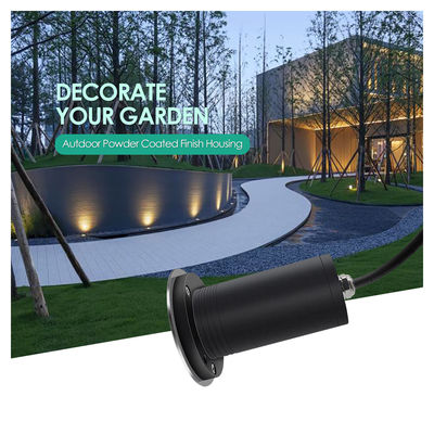 6W Lumières souterraines carrées extérieures IP67 imperméable à l'eau monté en retrait COB Noir Aluminium