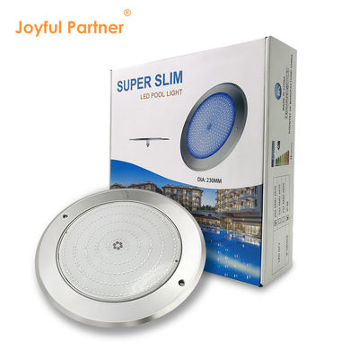 Lumière de piscine à LED Ultra Slim Résine remplie DIA230mm AC/DC 12v PC Support de couverture transparente personnalisation
