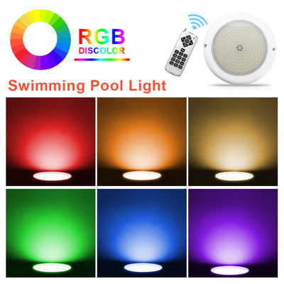 Lumière de piscine LED à distance de changement de couleur 18W PAR56 imperméable au mur