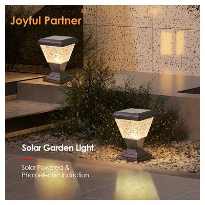 Éclairage de tête de colonne solaire extérieure IP65 étanche 2835 SMD LED 150lm/w Anti UV PC