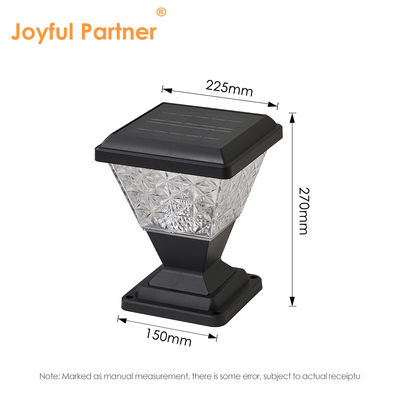 Éclairage de porte de jardin alimenté par l'énergie solaire 124 pièces SMD 2835 LED 150 Lm/W 5W Panneaux de ralentissement avec ombre de lampe PC