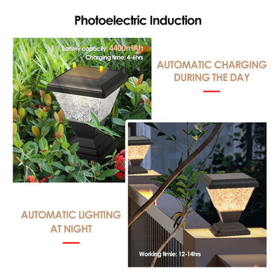 Éclairage de porte de jardin alimenté par l'énergie solaire 124 pièces SMD 2835 LED 150 Lm/W 5W Panneaux de ralentissement avec ombre de lampe PC