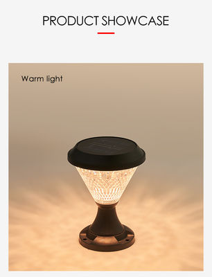 Éclairage extérieur solaire pour jardin Matériau ABS Epistar SMD DIA 245 mm IP65 APP contrôlé de style européen
