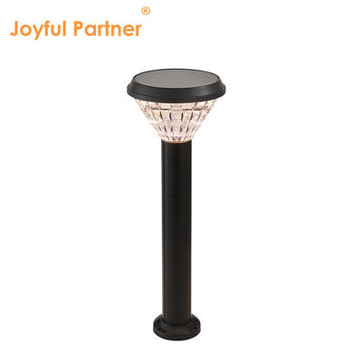 Super lumineux lampadaires solaires en aluminium matériau ABS + PC contrôle de la lumière intelligente blanc chaud pour le jardin paysager