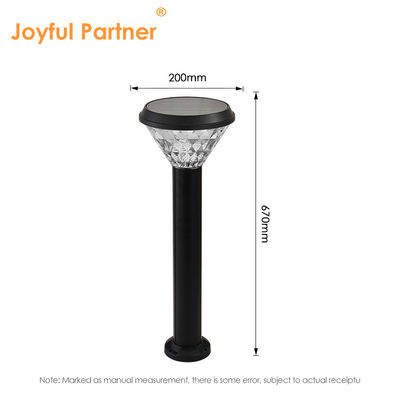 Éclairage solaire extérieur de jardin jusqu'à 12 heures de durée de vie Lentille en plastique Matériau en aluminium ABS Contrôle de la lumière avec Epistar SMD