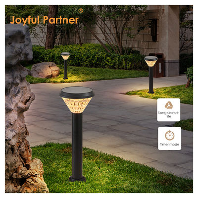 Éclairage solaire extérieur de jardin jusqu'à 12 heures de durée de vie Lentille en plastique Matériau en aluminium ABS Contrôle de la lumière avec Epistar SMD
