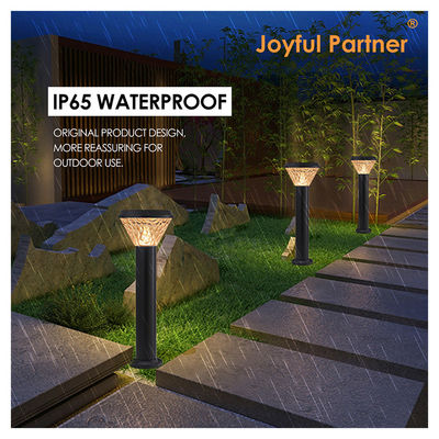 Lampe à colonne de pelouse 2 ans PC garantie du boîtier ABS IP65 imperméable à l'eau couleur RVB fonction AUTO-ON/OFF