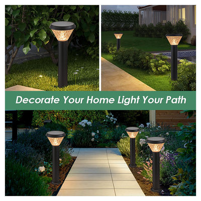 Lampe à colonne de pelouse 2 ans PC garantie du boîtier ABS IP65 imperméable à l'eau couleur RVB fonction AUTO-ON/OFF
